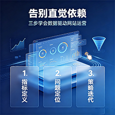 万宁建站-告别直觉依赖：三步学会数据驱动网站运营