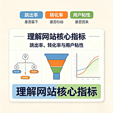万宁建站-理解网站核心指标：跳出率、转化率与用户粘性
