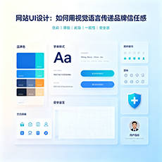 万宁建站-网站UI设计：如何用视觉语言传递品牌信任感