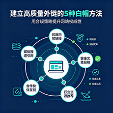 万宁建站-建立高质量外链的5种白帽方法
